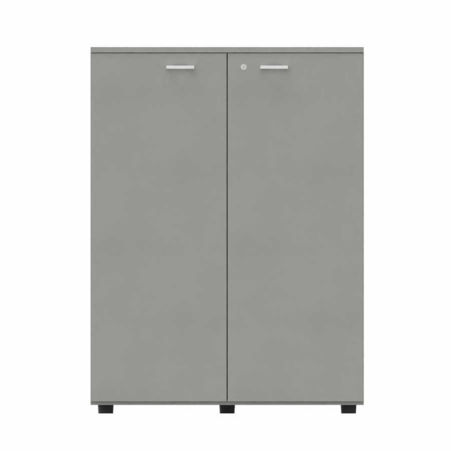 LAS - Mobile medio contenitore 2 ante cieche con serratura e top L.90 x p.46,3 x H.120