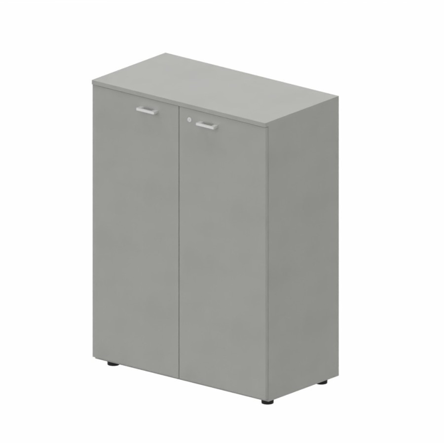 LAS - Mobile medio contenitore 2 ante cieche con serratura e top L.90 x p.46,3 x H.120