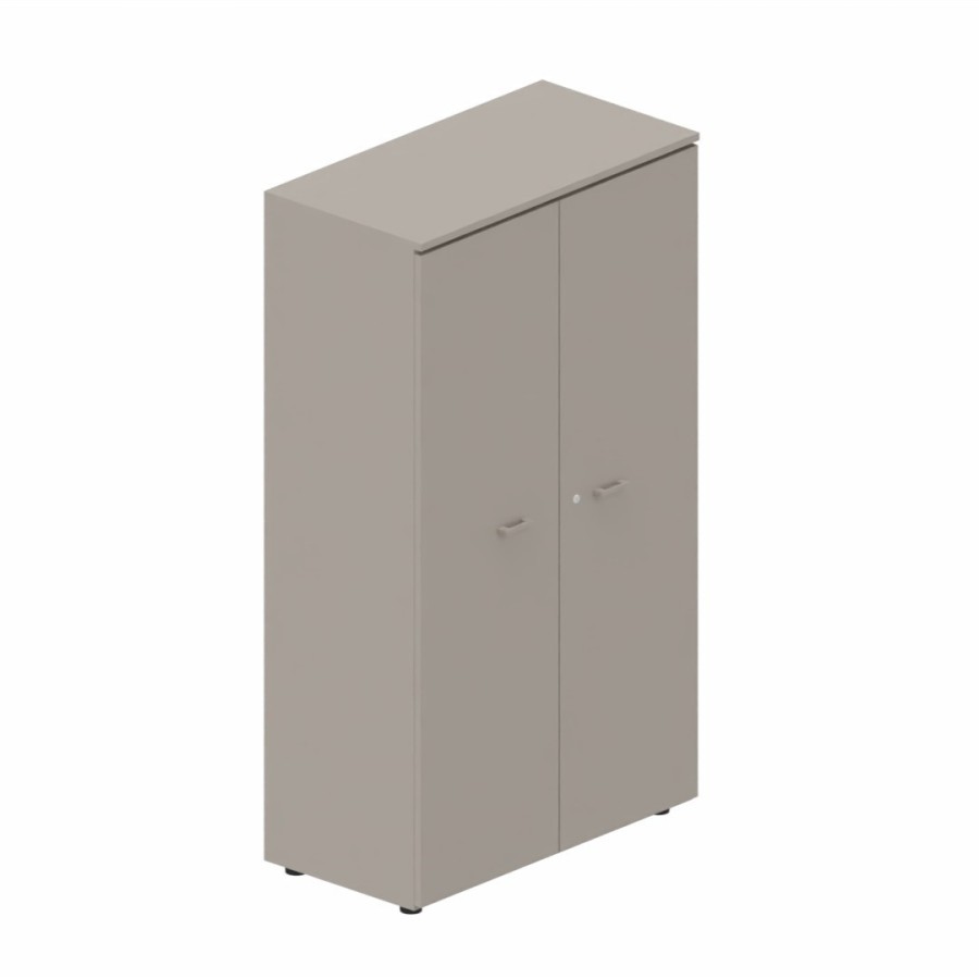 LAS - Mobile medio contenitore 2 ante cieche con serratura e top L.90 x p.46,3 x H.158,3