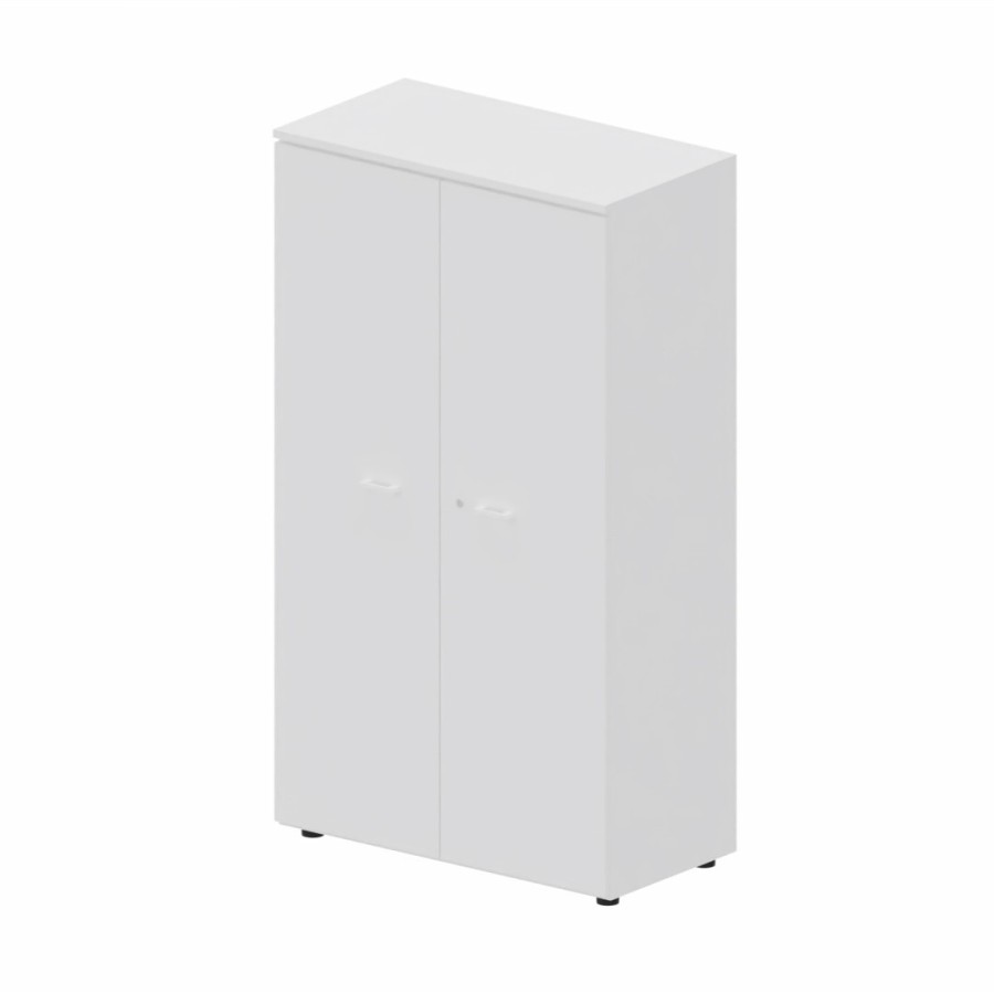 LAS - Mobile medio contenitore 2 ante cieche con serratura e top L.90 x p.46,3 x H.158,3