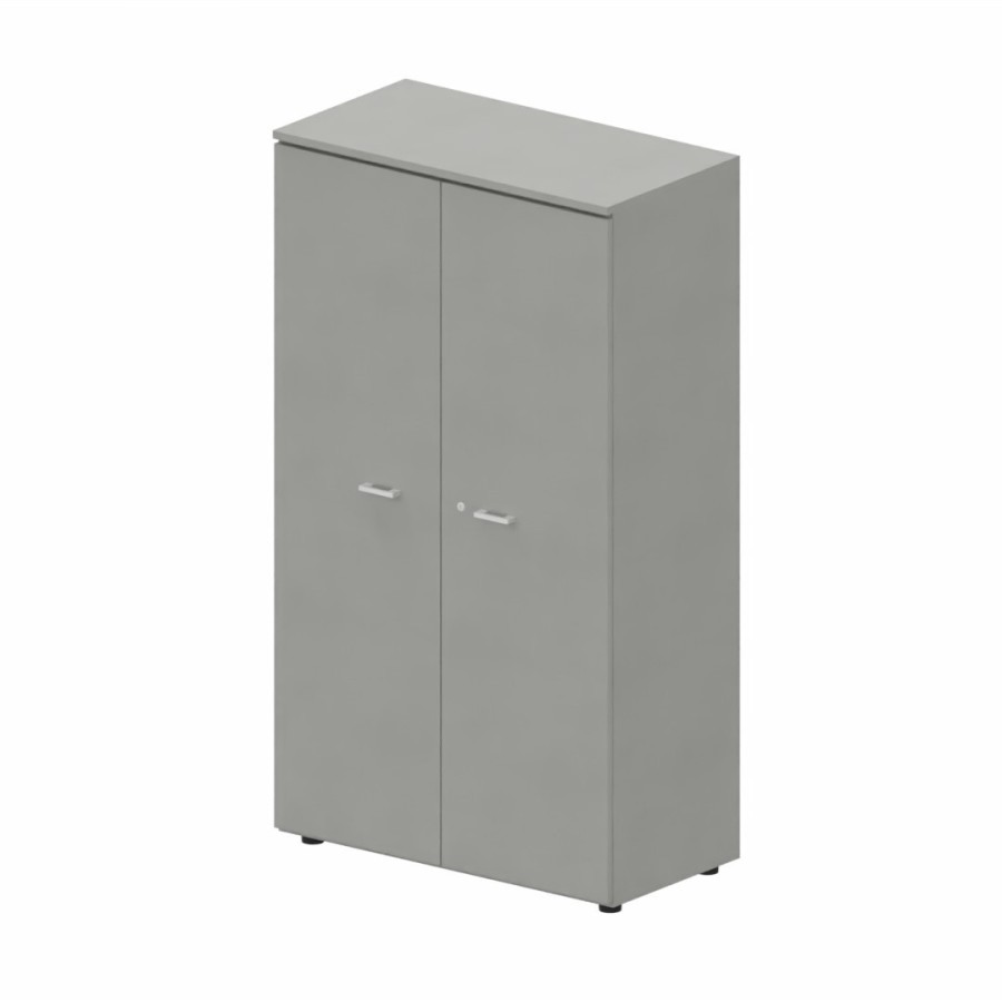 LAS - Mobile medio contenitore 2 ante cieche con serratura e top L.90 x p.46,3 x H.158,3