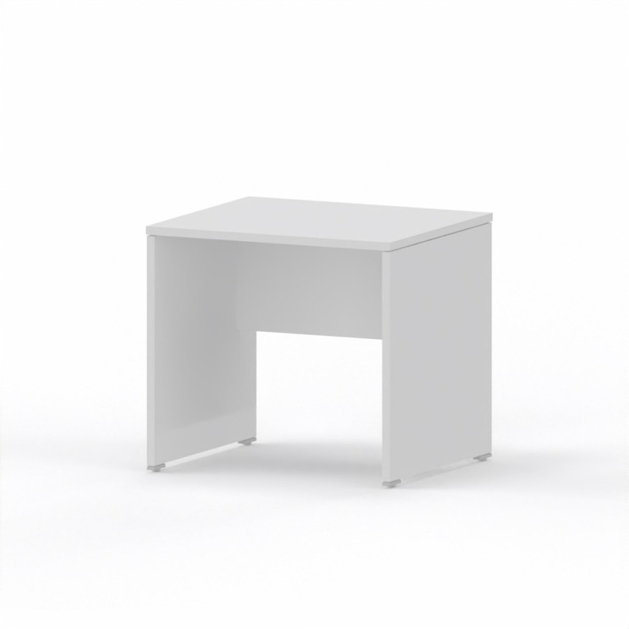 LAS - Scrivania Oxi con piano e gambe in legno profondità 70 cm - Colore Bianco
