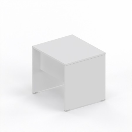 LAS - Scrivania Oxi con piano e gambe in legno profondità 70 cm - Colore Bianco