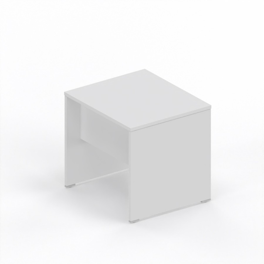 LAS - Scrivania Oxi con piano e gambe in legno profondità 70 cm - Colore Bianco