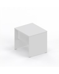 LAS - Scrivania Oxi con piano e gambe in legno profondità 70 cm - Colore Bianco