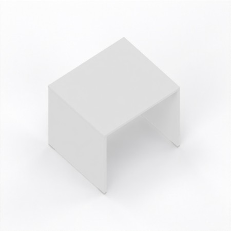 LAS - Scrivania Oxi con piano e gambe in legno profondità 70 cm - Colore Bianco