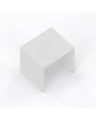 LAS - Scrivania Oxi con piano e gambe in legno profondità 70 cm - Colore Bianco