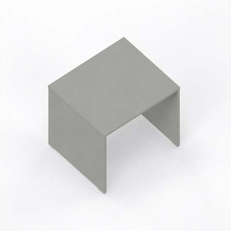 LAS - Scrivania Oxi con piano e gambe in legno profondità 70 cm - Colore Grigio