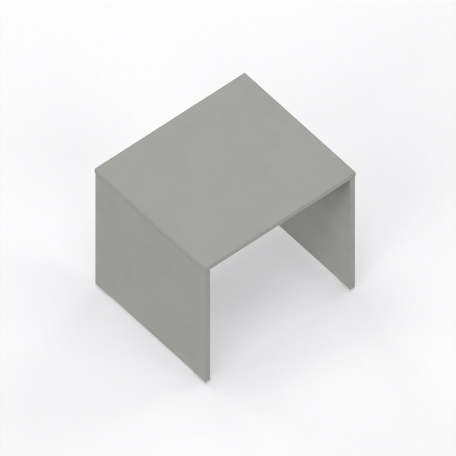 LAS - Scrivania Oxi con piano e gambe in legno profondità 70 cm - Colore Grigio