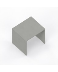 LAS - Scrivania Oxi con piano e gambe in legno profondità 70 cm - Colore Grigio