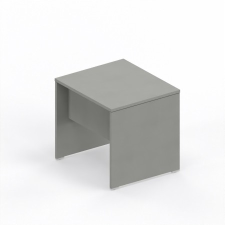 LAS - Scrivania Oxi con piano e gambe in legno profondità 70 cm - Colore Grigio