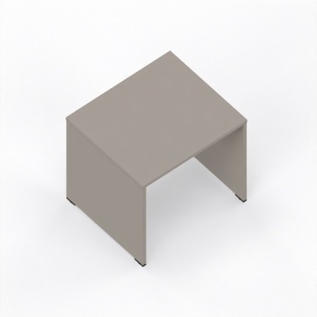 LAS - Scrivania Oxi con piano e gambe in legno profondità 70 cm - Colore Stone Grey