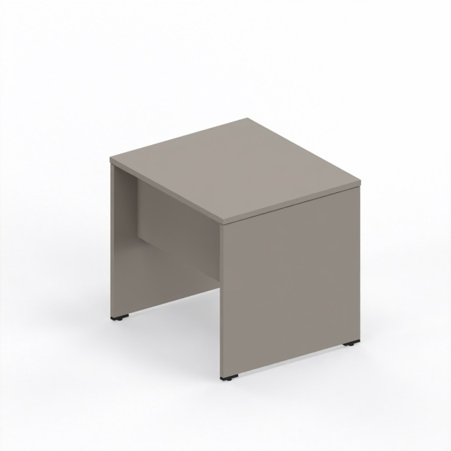 LAS - Scrivania Oxi con piano e gambe in legno profondità 70 cm - Colore Stone Grey