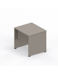 LAS - Scrivania Oxi con piano e gambe in legno profondità 70 cm - Colore Stone Grey