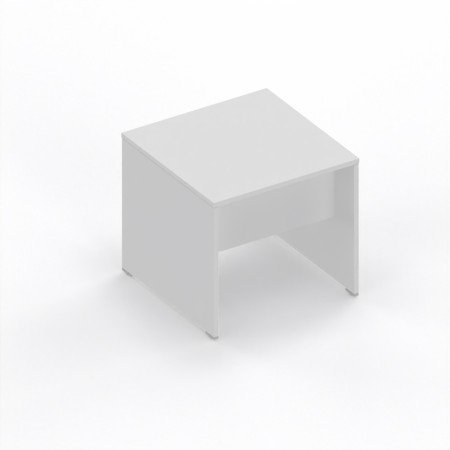 LAS - Scrivania Oxi con piano e gambe in legno profondità 80 cm - Colore Bianco