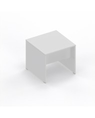 LAS - Scrivania Oxi con piano e gambe in legno profondità 80 cm - Colore Bianco