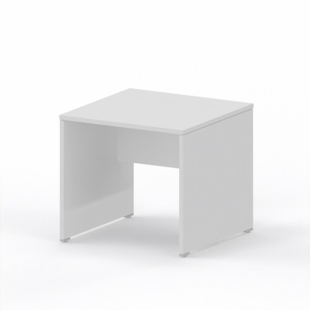 LAS - Scrivania Oxi con piano e gambe in legno profondità 80 cm - Colore Bianco