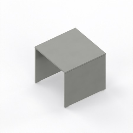 LAS - Scrivania Oxi con piano e gambe in legno profondità 80 cm - Colore Grigio