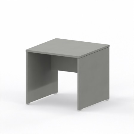 LAS - Scrivania Oxi con piano e gambe in legno profondità 80 cm - Colore Grigio