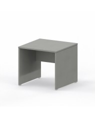 LAS - Scrivania Oxi con piano e gambe in legno profondità 80 cm - Colore Grigio