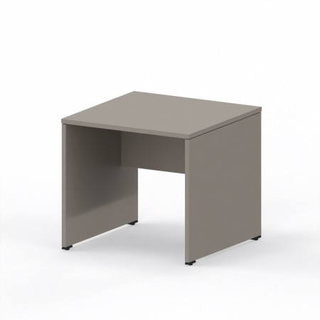 LAS - Scrivania Oxi con piano e gambe in legno profondità 80 cm - colore Stone Grey