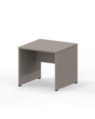 LAS - Scrivania Oxi con piano e gambe in legno profondità 80 cm - colore Stone Grey
