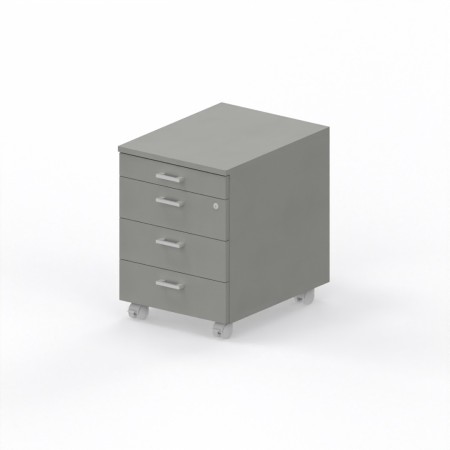 LAS - Cassettiera su ruote 3 cassetti + 1 porta-cancelleria con serratura