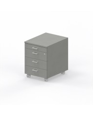 LAS - Cassettiera su ruote 3 cassetti + 1 porta-cancelleria con serratura