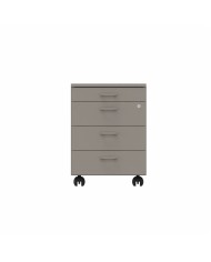 LAS - Cassettiera su ruote 3 cassetti + 1 porta-cancelleria con serratura