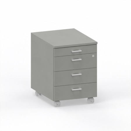 LAS - Cassettiera su ruote 3 cassetti + 1 porta-cancelleria con serratura