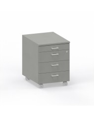 LAS - Cassettiera su ruote 3 cassetti + 1 porta-cancelleria con serratura