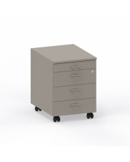 LAS - Cassettiera su ruote 3 cassetti + 1 porta-cancelleria con serratura