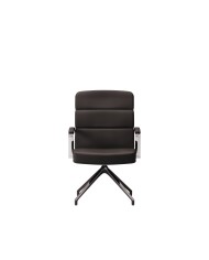 LAS - Poltrona direzionale con schienale medio e base piramidale