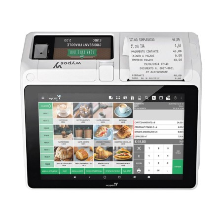 Wycash 800 Sistema fiscale Touch RT completo - attivazione inclusa - colore nero
