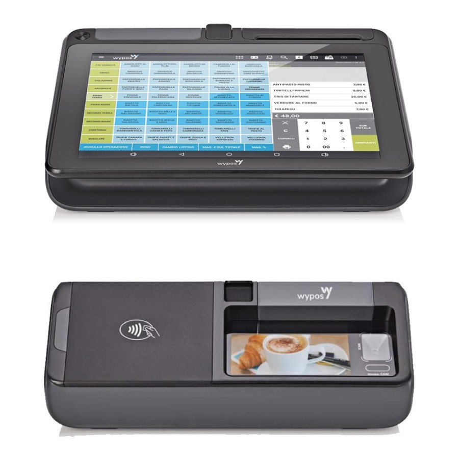 Wycash 800 Sistema fiscale Touch RT completo - attivazione inclusa - colore nero