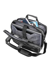 Natec Gazelle  - Borsa per notebook business pluriscomparti 15,6" elegante e sicura - Grigio scuro
