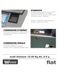 Bilancia waage Flat 12-30 kg div. 2-5 g omologata per ambulanti e negozi medie dimensioni