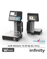 Bilancia Infinity Waage 12-30 kg certificata e omologata per supermercati negozi attività di produzione