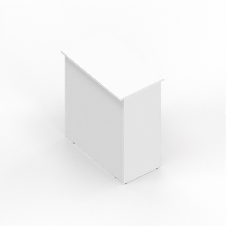 NEWFORM - Reception bancone H.110 cm  per negozi uffici punto cassa  - Colore Bianco