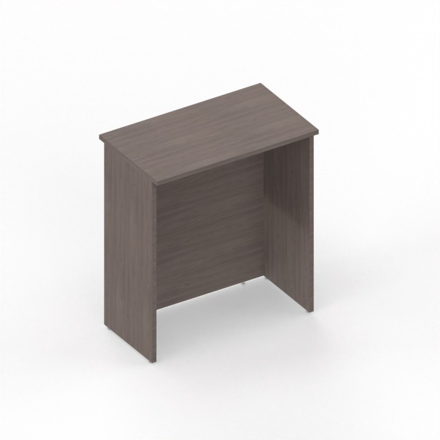 NEWFORM - Reception bancone  H.110 cm per negozi uffici punto cassa  - Colore Noce Corteccia