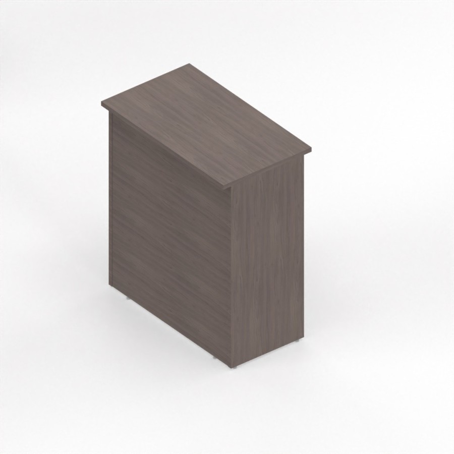 NEWFORM - Reception bancone  H.110 cm per negozi uffici punto cassa  - Colore Noce Corteccia