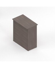 NEWFORM - Reception bancone  H.110 cm per negozi uffici punto cassa  - Colore Noce Corteccia