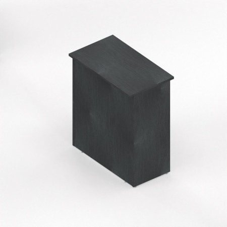 NEWFORM - Reception bancone  H.110 cm per negozi uffici punto cassa  - Colore Noce Tenebra