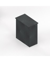 NEWFORM - Reception bancone  H.110 cm per negozi uffici punto cassa  - Colore Noce Tenebra