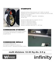 Bilancia Infinity Waage 12-30 kg certificata e omologata per supermercati negozi attività di produzione
