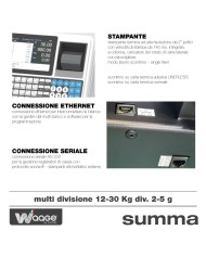 Bilancia waage Summa 30 kg omologata e certificata per ambulante e negozio multi-range 12-30Kg
