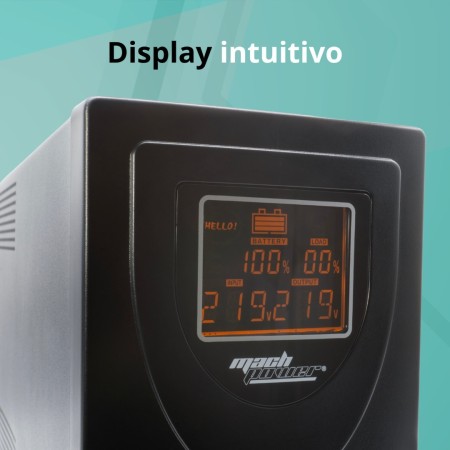 UPS Line Interactive 2000VA, Stabilizzatore AVR, 2 Batterie 12V/9Ah, 2 Uscite Schuko/Ita, Porta USB, Protezione RJ