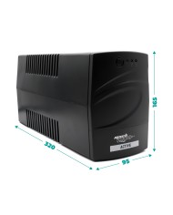 UPS 1000VA/510WPLAST 1*12V/8Ah, 2*OUTPUT, 1*USB, Protezione RJ, SOFTW.