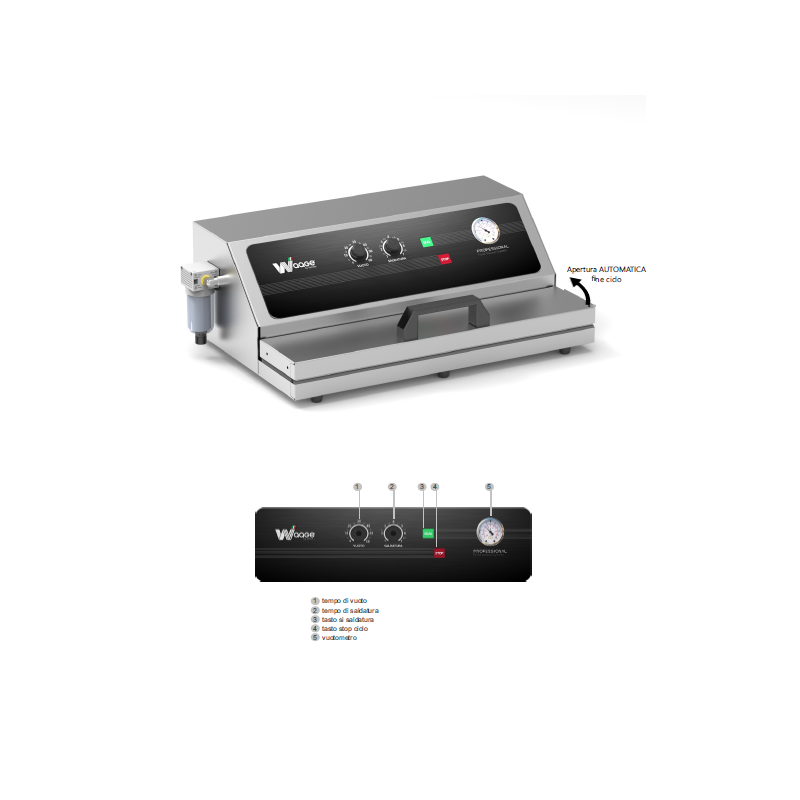 Confezionatrice sottovuoto SV-A PLUS ad Estrazione esterna