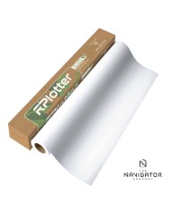 Conf. 4 pz  Rotoli Plotter A0 Carta Navigator - 91,4 cm x 50 m 90 g/mq 36" CIE 169 Premium